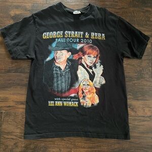 Vintage George Straight, Reba, Lee Ann Womack concert tee
